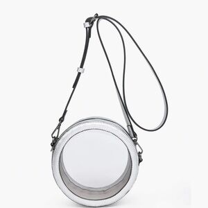 Jen & Co. Lilibet Vegan Clear Circ Crossbody Gameday Purse